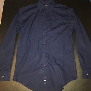 George Deep Blue Dress-shirt